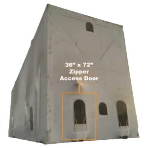 36" X 72" (10 mil) Zipper Access Door - White (6/case)
