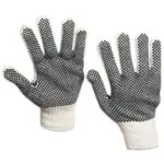 PVC Black Dot Knit Gloves - Xlarge