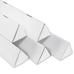 3 x 18 1/4" White Triangle Mailing Tubes
