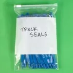 16 x 16" - 3 Mil Slide-Seal Reclosable White Block Poly Bags (100/case)