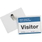 4 x 3" Clip-On Badge Holders