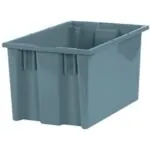 16 x 10 x 8 7/8" Gray Stack & Nest Containers