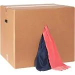 Box of Rags - Colored T-Shirt Rags - 50 lb. box