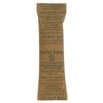 1 x 3 1/2 x 1/4" Kraft Clay Desiccant Bag - 5 Gallon Pail