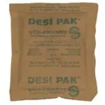 5 x 5 1/2 x 1/2" Kraft Clay Desiccants - 34 Gallon Drum