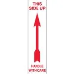 2 x 8" - "Up - Handle With Care" Arrow Labels