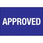 2 x 3" - "Approved" Labels