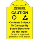 2 x 3" - "Pull Tab Reusable - Do Not Discard" Labels