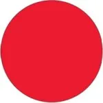 3/4" Circles - Fluorescent Red Removable Labels