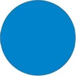 1" Circles - Blue Removable Labels