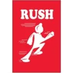 2 x 3" - "Rush" Labels