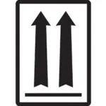 3 x 4 1/4" - (two up arrows over black bar) Labels
