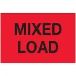 2 x 3" - "Mixed Load" (Fluorescent Red) Labels (500/roll)