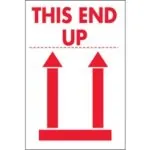 2 x 3" - "This End Up" Labels