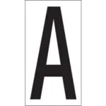 3 1/2" "A" Vinyl Warehouse Letter Labels