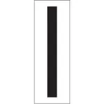3 1/2" "I" Vinyl Warehouse Letter Labels