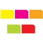2 x 4" Fluorescent Packs Inventory Rectangle Labels