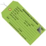 4 3/4 x 2 3/8" - "Repairable or Rework" Inspection Tags 2 Part - Numbered 000 - 499 - Pre-Wired