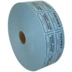 2” x 1 3/4” Blue Coupon/Raffle Tickets