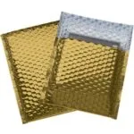 7 x 6 3/4" Gold Glamour Bubble Mailers