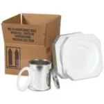 5 1/8 x 5 1/8 x 6 3/16" 1 - 1 Quart Foam Haz Mat Shipper Kit