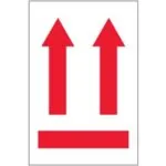 4 x 6" - (two up arrows over red bar) Labels