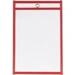 6 x 9" Red Job Ticket Holders