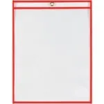 9 x 12" Neon Red Job Ticket Holders