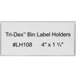 4 x 1 3/4" Tri-Dex™ Bin Label Holders