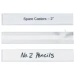 1 x 6" Hol-Dex® Self-Adhesive Plastic Label Holders