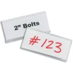 3 x 1 5/16" Wire-Rac™ Snap-On Label Holders
