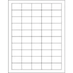 1 1/2 x 1" White Rectangle Laser Labels