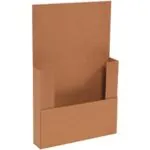 11 3/4 x 10 1/2 x 2 1/4" Kraft Easy-Fold Mailers