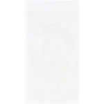 3 x 5" - 2 Mil White Reclosable Poly Bags (1000/case)