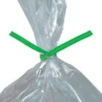 12 x 5/32" Green Paper Twist Ties