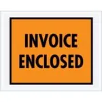 7 x 5 1/2" Orange "Invoice Enclosed" Envelopes