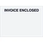 7 x 5" Clear Face "Invoice Enclosed" Envelopes