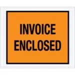 4 1/2 x 5 1/2" Orange "Invoice Enclosed" Envelopes