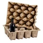 3,6,9 or 12 Wine Bottle Pulp Shipper Trays