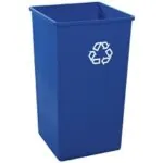 Rubbermaid® Square Recycling Container - 50 Gallon, Blue