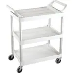 Rubbermaid® Service Cart - 34 x 19 x 38", White