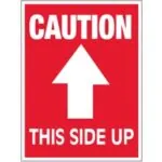 3 x 4" - "Caution - This Side Up" Arrow Labels