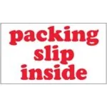 3 x 5" - "Packing Slip Inside" Labels (500/roll)
