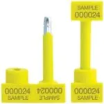 1 1/4" Yellow Bolt Seals