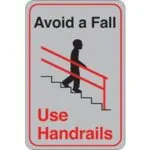 Avoid a Fall... 9 x 6" Facility Sign