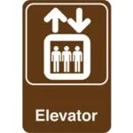 Elevator 9 x 6" Facility Sign