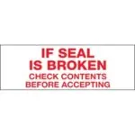 2" x 55 yds. - "If Seal Is Broken..." (6 Pack) Tape Logic® Messaged Carton Sealing Tape