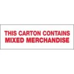 2" x 55 yds. - "Mixed Merchandise" (6 Pack) Tape Logic® Messaged Carton Sealing Tape