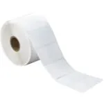 2 1/4 x 1 1/4" White Removable Direct Desktop Thermal Labels