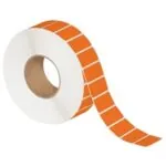 2 x 1" Orange Thermal Transfer Labels